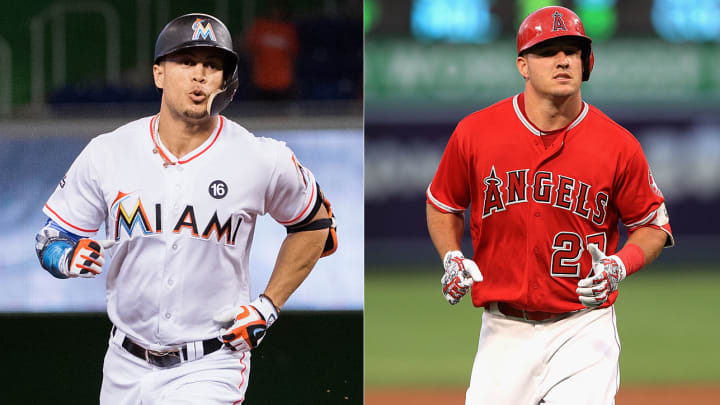 Giancarlo Stanton, Mike Trout Making a Run in MVP Races Giancarlo Stanton, Mike Trout Making a Run in MVP Races