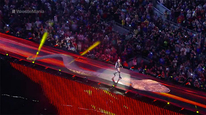 Randy Orton on his WrestleMania 33 entrance: "Snake looked like giant sperm"