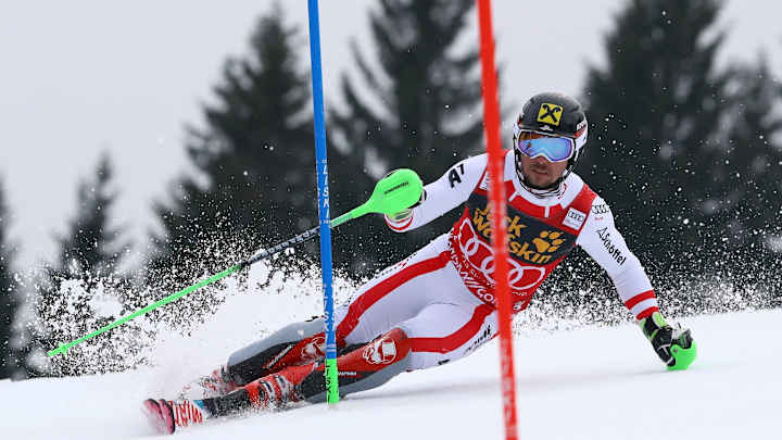 Gross leads slalom World Cup, Hirscher poised to take title