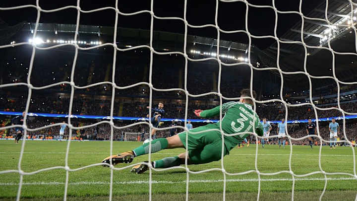 PHOTO: Benjamin Mendy Compares Man City Keeper Ederson to Brick Wall on Twitter After Penalty Save