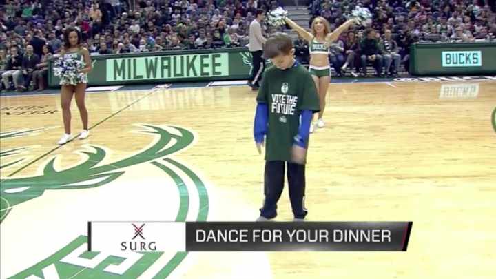Young Bucks fan solemnly dabs in bleak dance contest Young Bucks fan solemnly dabs in bleak dance contest