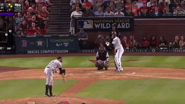 Watch: Diamondbacks Relief Pitcher Archie Bradley Hits Two-Run Triple in Seventh Inning