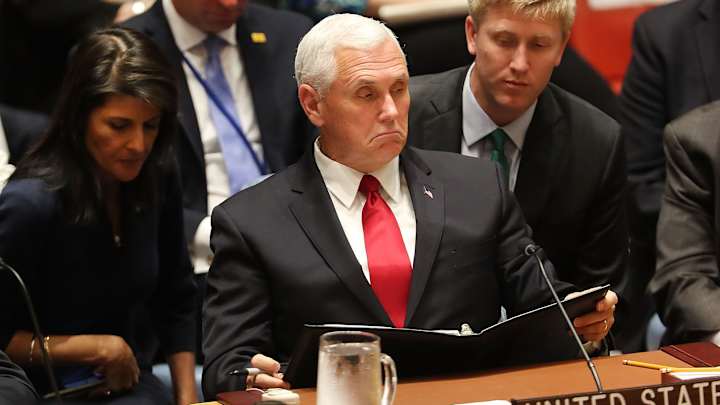 Mike Pence’s Anthem Walk-Out Stunt Cost Indianapolis Police Over $14,000 Mike Pence’s Anthem Walk-Out Stunt Cost Indianapolis Police Over $14,000