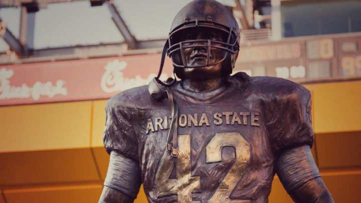 Arizona State Unveils Pat Tillman Statue At Sun Devil Stadium