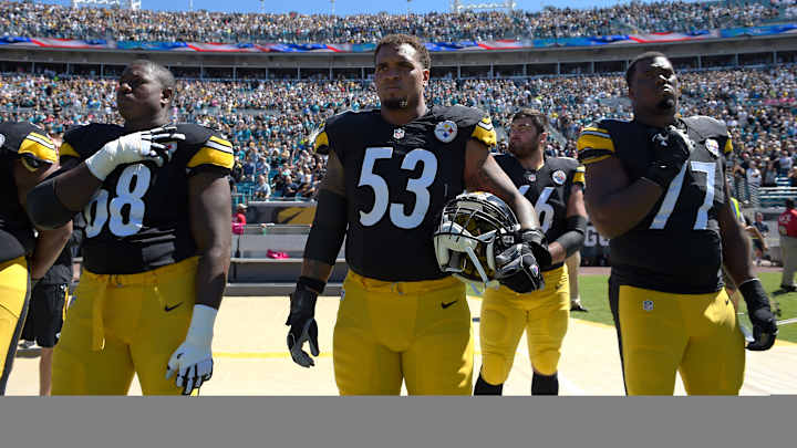 Maurkice Pouncey: All Steelers Will ‘Do the Right Thing’ and Stand for Anthem Maurkice Pouncey: All Steelers Will ‘Do the Right Thing’ and Stand for Anthem