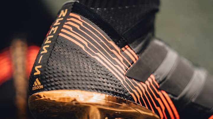 PHOTOS: adidas Release New Black, Red & Gold Skystalker Colourway for NEMEZIZ Boots