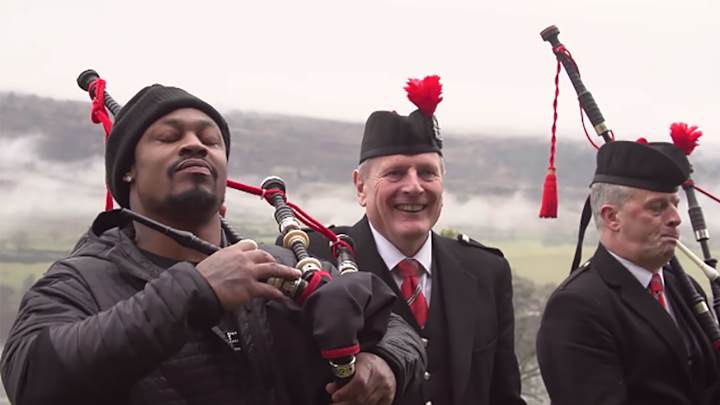 Watch: Marshawn Lynch goes to Houston (no, not that one) ahead of Super Bowl LI