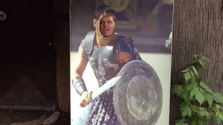 Videos: Jim Harbaugh plays ‘Gladiator,’ sings opera on his very strange Roman vacation