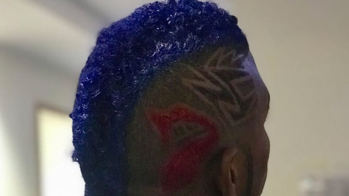 Look: Yasiel Puig Is Getting Into the World Series Spirit With His New Hair Color
