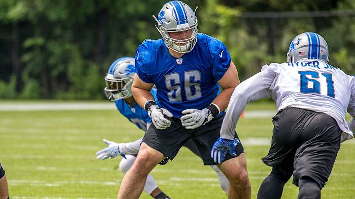 Amid Lions' offensive line injuries, Joe Dahl preparing to play wherever he's asked
