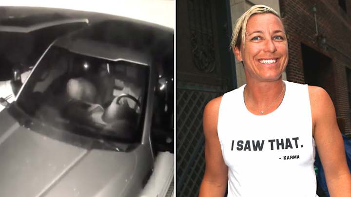 Abby Wambach Says Teens Stole Her Truck and Vandalized It With Hate Speech Abby Wambach Says Teens Stole Her Truck and Vandalized It With Hate Speech