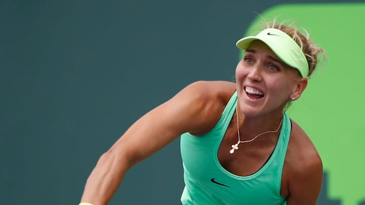 Vesnina makes quick exit at Miami Open; Muguruza wins Vesnina makes quick exit at Miami Open; Muguruza wins