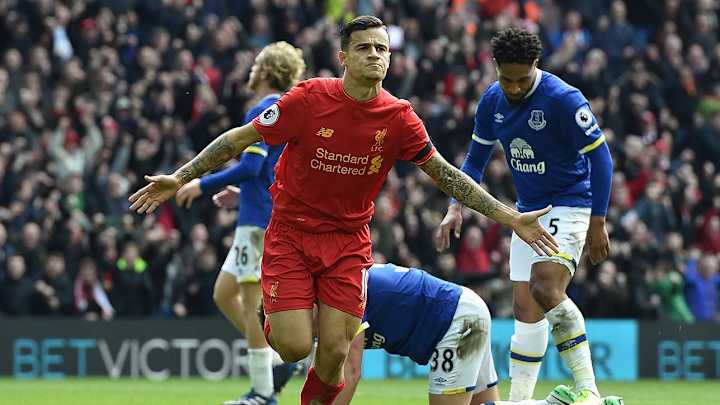 Coutinho stars as Liverpool beats Everton 3-1 in EPL derby