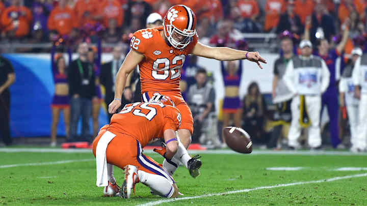 Clemson Kicker Greg Huegel Out for Season After Tearing ACL on Final Play of Practice