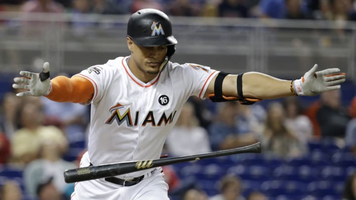 Watch: Stanton Hits 438-Foot Shot for 38th Homer of Season