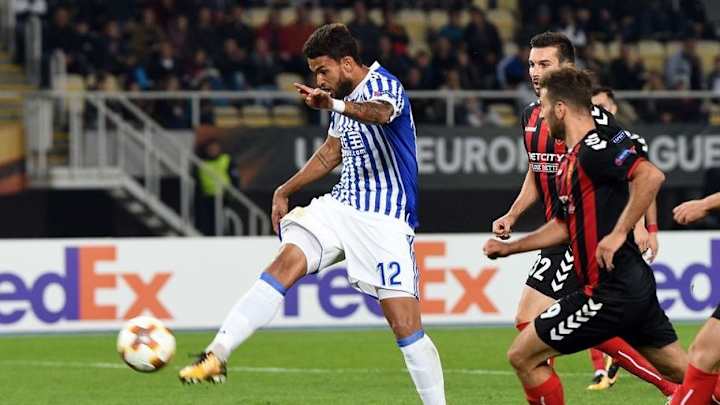 Poker de Willian José en la goleada de la Real Sociedad sobre el Vardar (0-6)