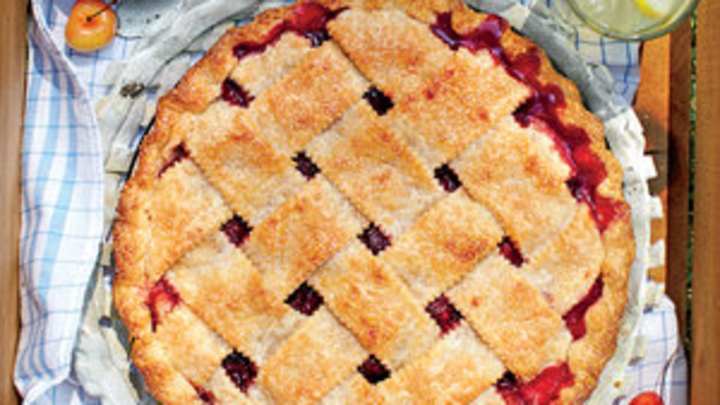 Cherry-Plum Pie with Cornmeal Crust Cherry-Plum Pie with Cornmeal Crust