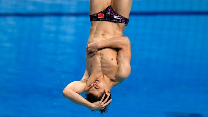 Peng Jianfeng wins world 1-meter springboard diving title Peng Jianfeng wins world 1-meter springboard diving title