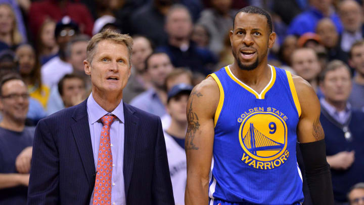 Andre Iguodala fined for ‘master’ comments, says he and Kerr ‘are in a great place’
