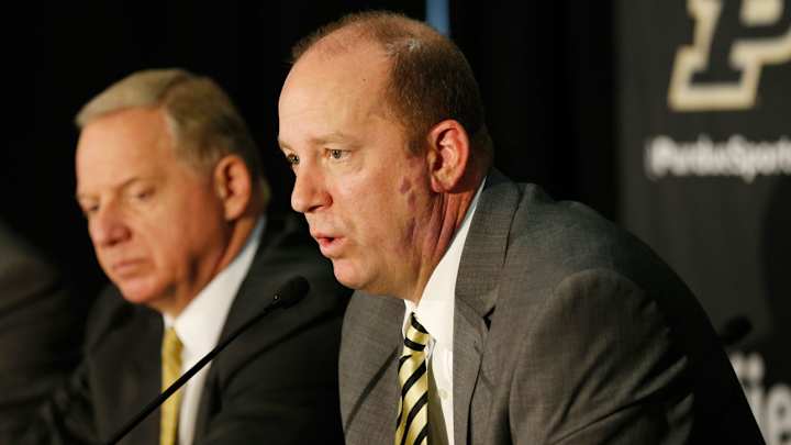 Purdue head coach Jeff Brohm Purdue head coach Jeff Brohm