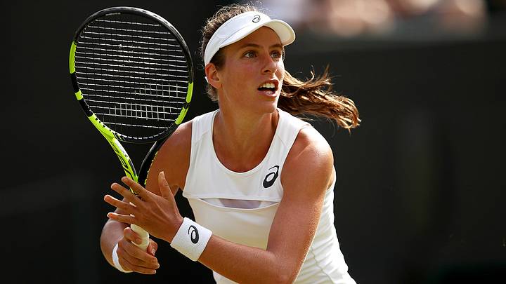 Britain's Johanna Konta continues career-best run at Wimbledon