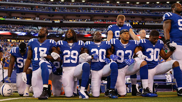 Indiana Bill Would Make Colts Give Refunds to Fans Bothered By Players Kneeling During Anthem Indiana Bill Would Make Colts Give Refunds to Fans Bothered By Players Kneeling During Anthem