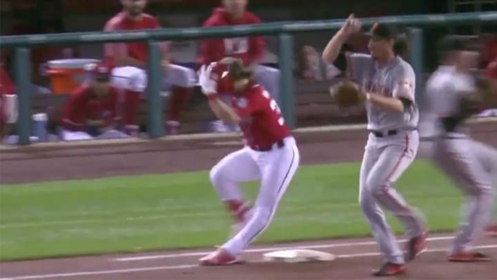 Nationals’ Bryce Harper Diagnosed With Bone Bruise In Left Knee Nationals’ Bryce Harper Diagnosed With Bone Bruise In Left Knee