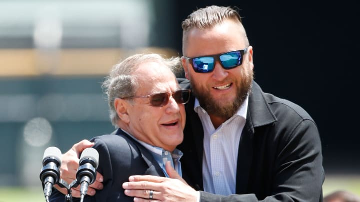 White Sox retire former ace Mark Buehrle's No. 56 jersey