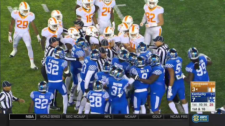 Referee Gives Every Tennessee and Kentucky Player a Personal Foul