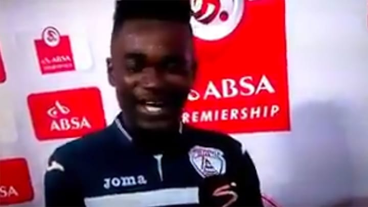 Watch: South African soccer player may have admitted to an affair in postgame interview