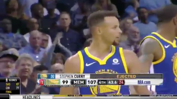 Stephen Curry, Kevin Durant Ejected After Curry Throws Mouthguard at Ref Stephen Curry, Kevin Durant Ejected After Curry Throws Mouthguard at Ref