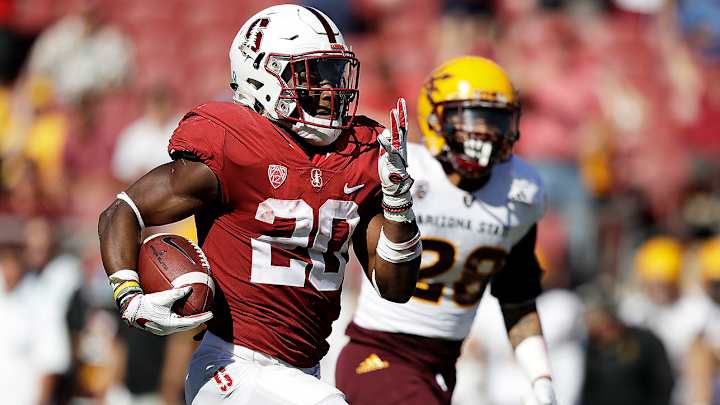 Stanford RB Bryce Love Has Barry Sanders's Single-Season Rushing Record in Sight