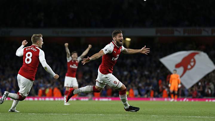 WATCH: Ramsey, Giroud Score Late, Give Arsenal Wild Win to Open Premier League Season
