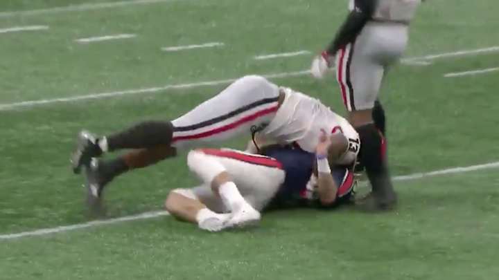 Watch: Controversial Calls Go Against Georgia in SEC Championship Game Watch: Controversial Calls Go Against Georgia in SEC Championship Game