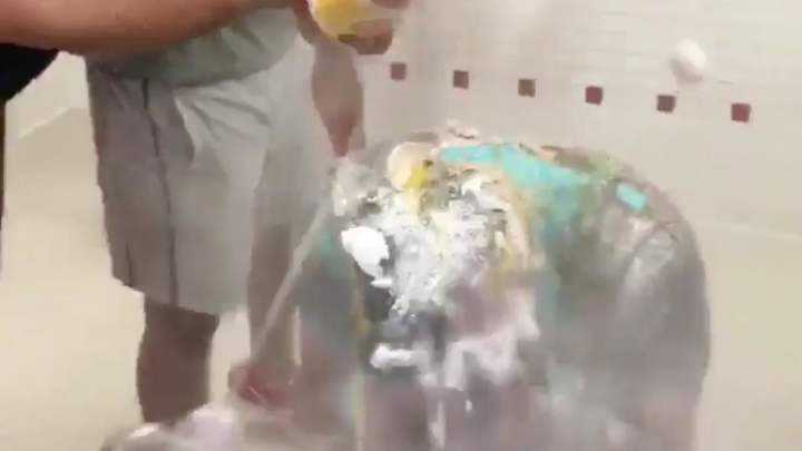 Mike Trout’s Teammates Celebrated His Birthday By Pouring a Whole Bunch of Crap on Him