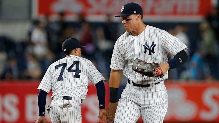 Aaron Judge and Ronald Torreyes swapped jerseys, with predictably absurd results Aaron Judge and Ronald Torreyes swapped jerseys, with predictably absurd results