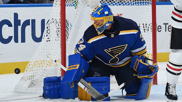Watch: Jake Allen Has Highlight-Reel Assist, Save in Blues' Win Over Blackhawks