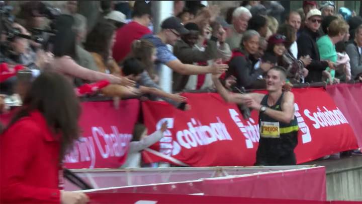Watch: Runner Celebrates Marathon Win, Just Misses $1,250 Bonus By Seconds