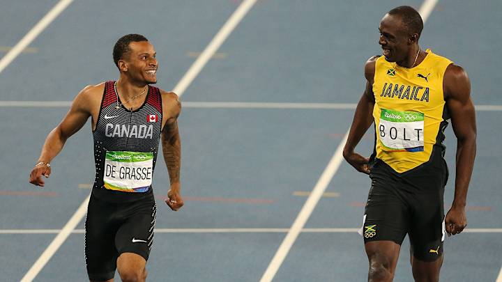 Andre De Grasse: ‘I have a great chance’ of beating Usain Bolt at world championships