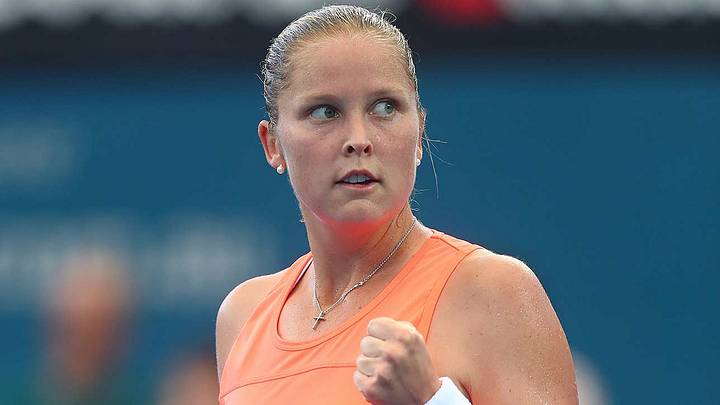 Rogers beats Bouchard in Brisbane International's 1st round Rogers beats Bouchard in Brisbane International's 1st round