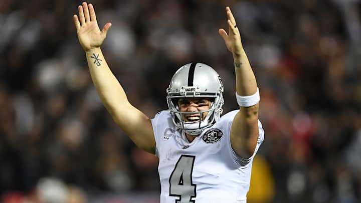 Watch: Derek Carr Completes Two-Minute Drill to Give Raiders 31-30 Win Over Chiefs