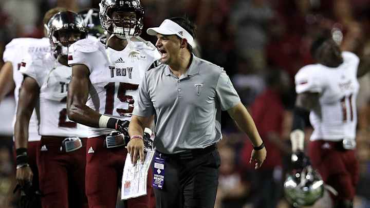 Neal Brown Explains How Troy Turned to 'Big-Boy SEC Football' to Beat LSU