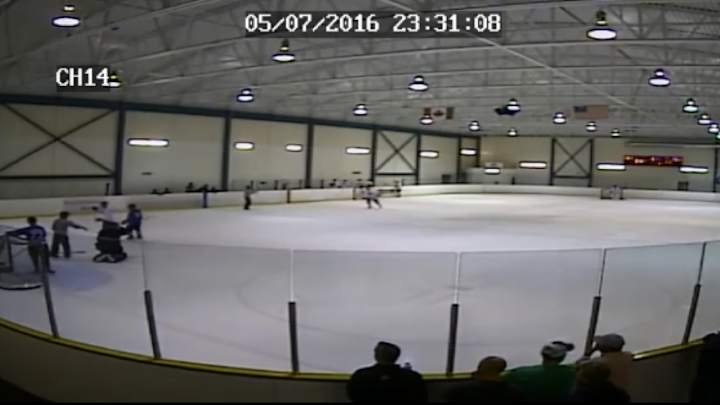 Watch: Man jailed after slashing his opponent's face with hockey stick Watch: Man jailed after slashing his opponent's face with hockey stick
