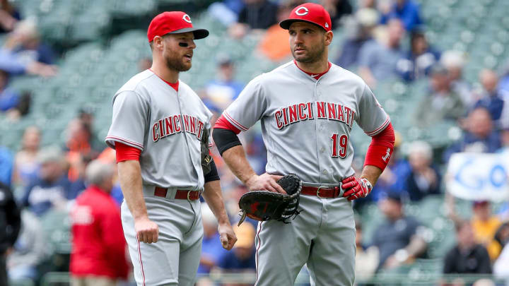 Joey Votto traded a bunch of his stuff to a fan to get back Zack Cozart's first All-Star Game hit