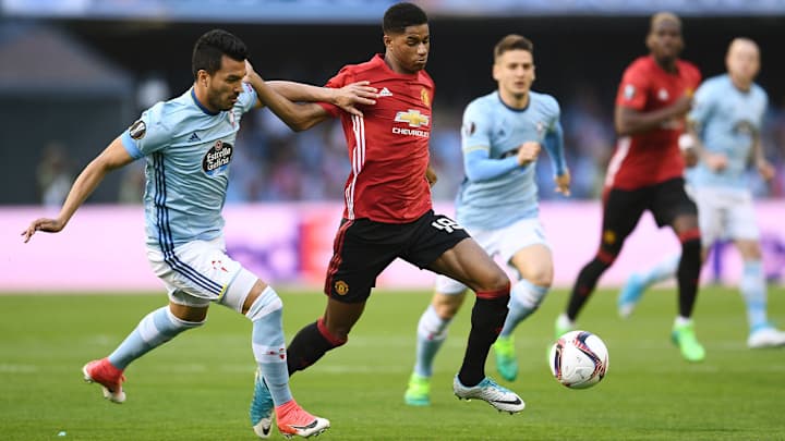 Watch: Rashford's free kick gives Manchester United UEL semifinal edge at Celta