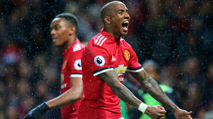 Ashley Young Nets Rare Brace as Manchester United Destroys, Then Holds Off Watford