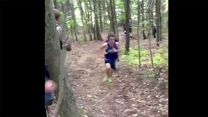 Watch: Another Runner Almost Gets Drilled By Deer During Cross Country Race