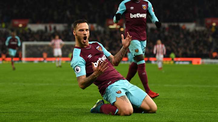 WATCH: Marko Arnautovic & Stoke City Boss Mark Hughes' Spat During West Ham Win
