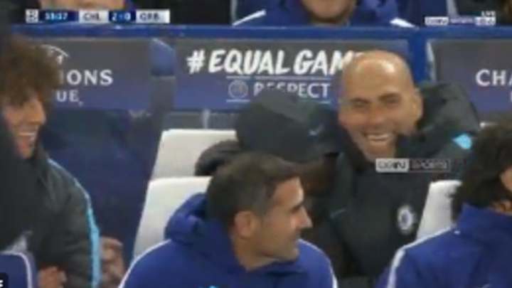 VIDEO: Chelsea Subs Laugh at Victor Moses' Expense After Davide Zappacosta's Goal