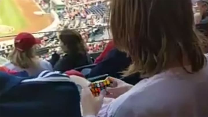 Watch: Young Nationals Fan Prefers Easily Solving a Rubik's Cube to Live Baseball Watch: Young Nationals Fan Prefers Easily Solving a Rubik's Cube to Live Baseball